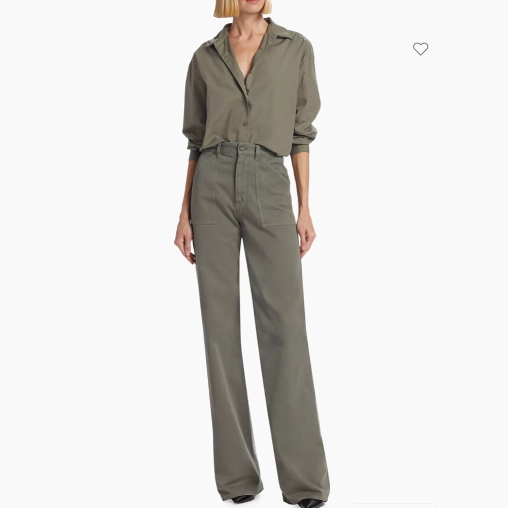 NWT Nili Lotan Quentin High Rise Khaki pants